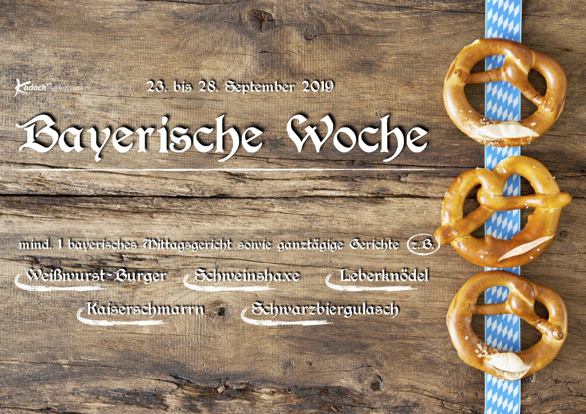 Bayrische Woche Fleischerei Kadach