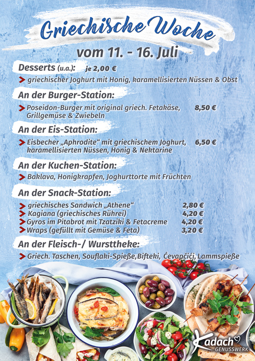 Griechische Woche Fleischerei Kadach